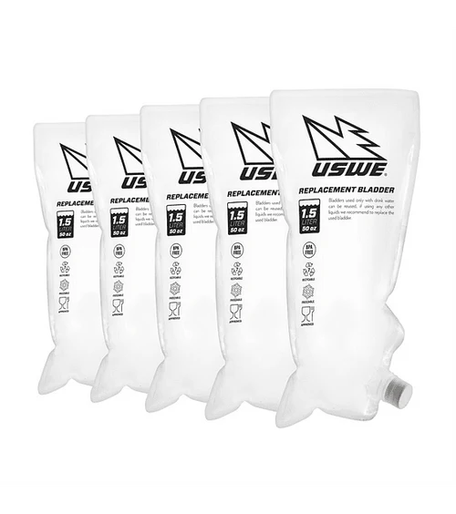 Kit de 5 Bolsas de Repuesto para Sistema de Hidratación Disposable 1.5L USWE