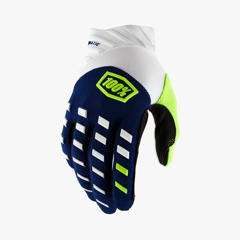 Guante 100% AIRMATIC Moto Azul marino/blanco