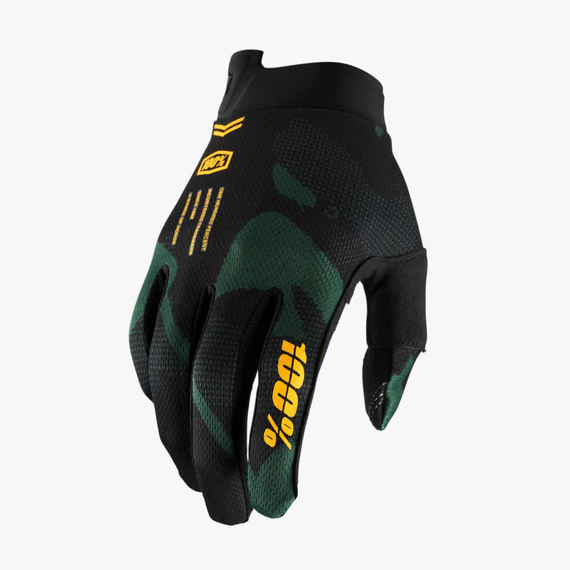 Guante 100% iTRACK Juventud Moto Centinela Negro