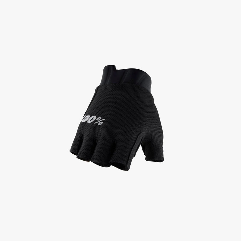Guante 100% Gel EXCEEDA para dedos cortos MTB/Ciclismo Negro