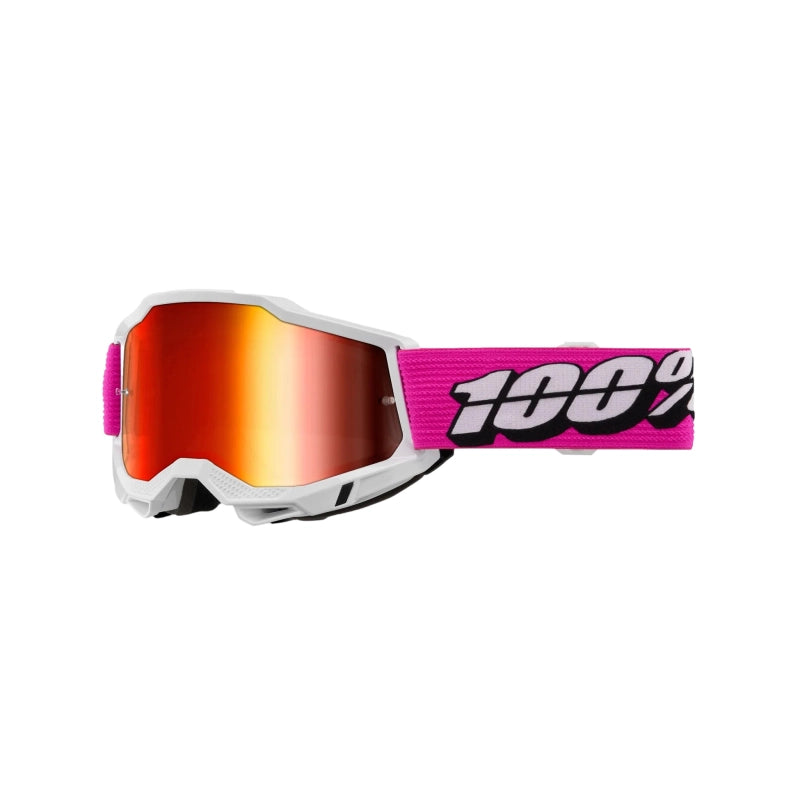 ANTIPARRA 100% ACCURI 2 GOGGLE ORANGE-MIRROR RED LENS