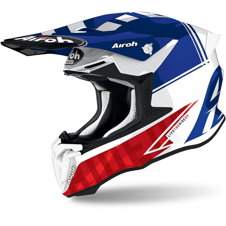 CASCO AIROH TWIST 2.0 TECH BLUE GLOSS